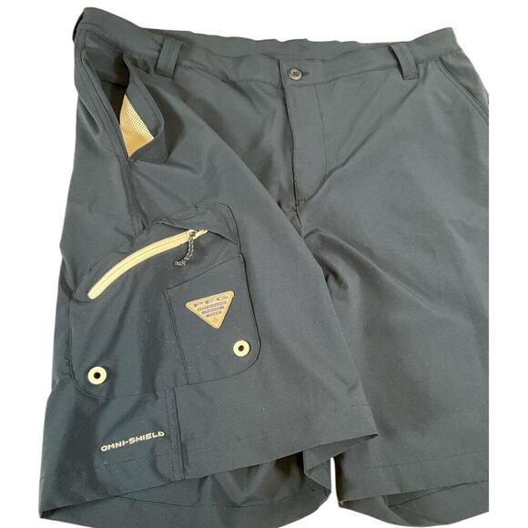 Columbia Mens PFG Blue Size 40 Light Weight Fishing Shorts Stain Repellent - Picture 5 of 13